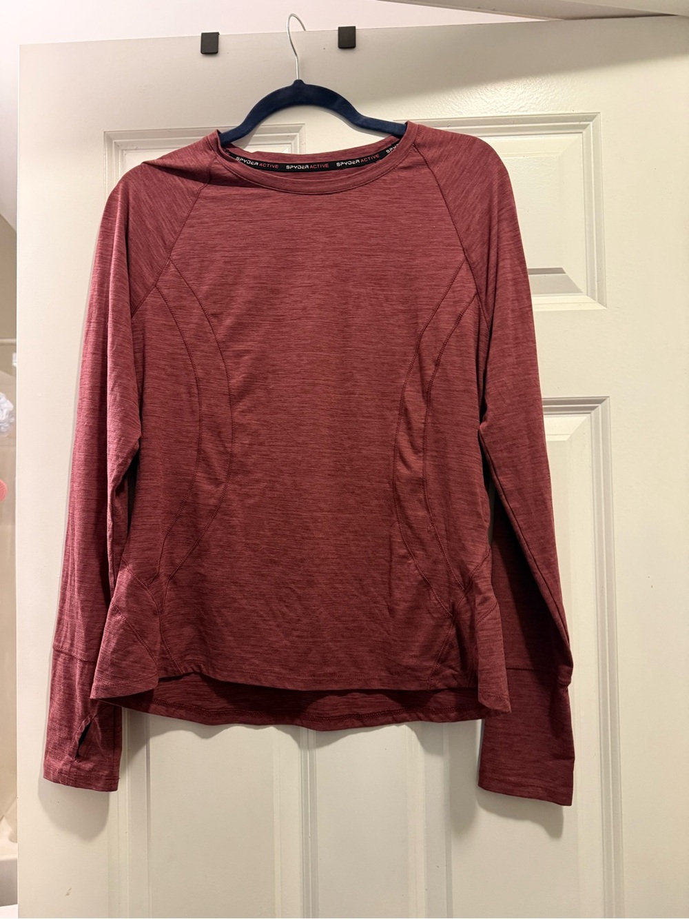 Spyder Women's Long-Sleeve Crew Top - Rosewood